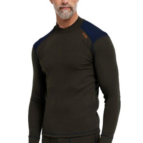 Folded Collar Baselayer Armeegrün Wolle Small Herren - Dovre - Modalova