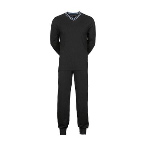 V-Neck Jersey Pyjamas Schwarz Baumwolle Small Herren - JBS - Modalova