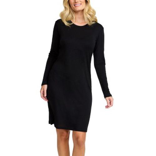 Wool Long Sleeved Nightdress Schwarz Merinowolle Small Damen - Damella - Modalova