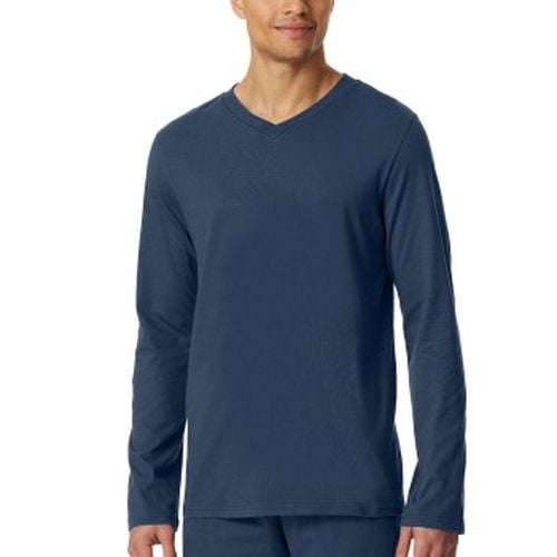 Mix and Relax V-neck Long Sleeve Blau Baumwolle Small Herren - Schiesser - Modalova