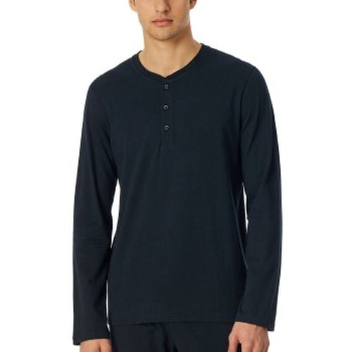 Mix and Relax Long Shirt Button Placket Dunkelblau Baumwolle Small Herren - Schiesser - Modalova