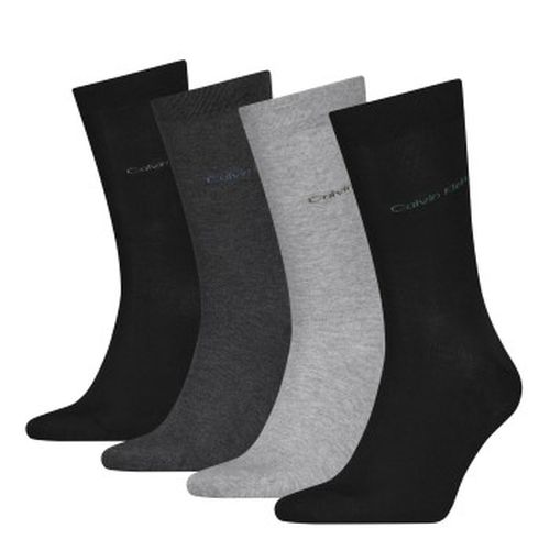 Calvin Klein 4P Men Socks Gift Box Grau/Schwarz One Size Herren - Calvin Klein Legwear - Modalova