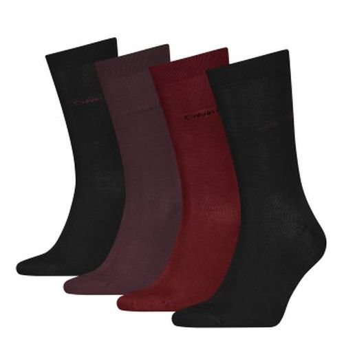 Calvin Klein 4P Men Socks Gift Box Rot/Schwarz One Size Herren - Calvin Klein Legwear - Modalova