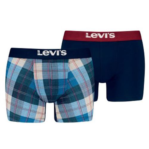 P Plaid Aop Boxer Brief Marine/Blau Baumwolle Small Herren - Levis - Modalova