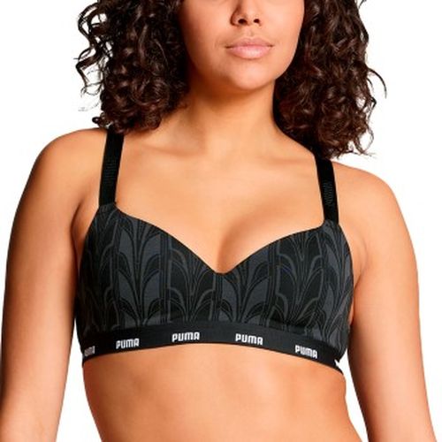 BH Printed Padded Top Schwarz Baumwolle Small Damen - Puma - Modalova