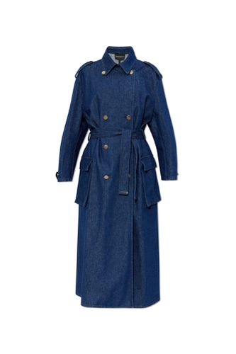 Emporio Armani Denim Trench Coat - Emporio Armani - Modalova