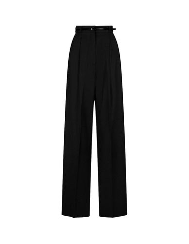 Belted Straight Leg Trousers - SportMax - Modalova