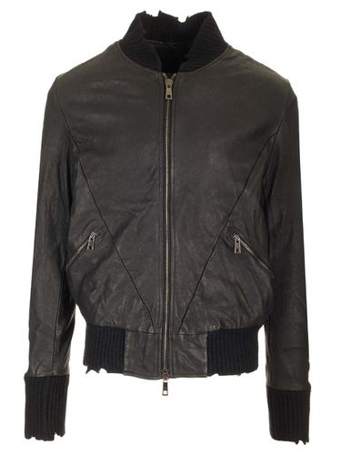 Bomber Brushed Vegetal Lamb Leather - Giorgio Brato - Modalova