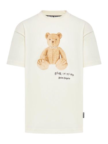 Bear In Mind Bear Printed Crewneck T-shirt - Palm Angels - Modalova