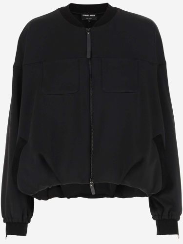 Stretch Viscose Jacket - Giorgio Armani - Modalova