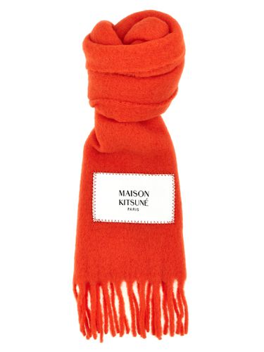 Maison Kitsuné Logo Label Scarf - Maison Kitsuné - Modalova