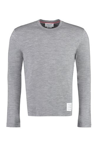 Long Sleeve Wool T-shirt - Thom Browne - Modalova