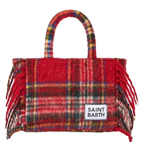 Colette Blanket Handbag With Tartan Print - MC2 Saint Barth - Modalova