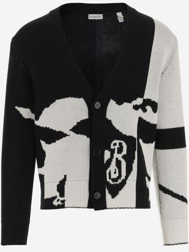 Equestrian Knight Design Wool Cardigan - Burberry - Modalova