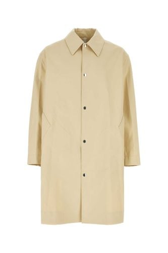 Beige Cotton Overcoat - Ami Alexandre Mattiussi - Modalova