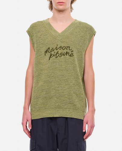 Maison Kitsune Handwriting Oversize Vest - Maison Kitsuné - Modalova