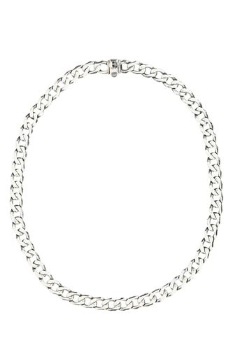 Silver Edge Chain Necklace - Emanuele Bicocchi - Modalova