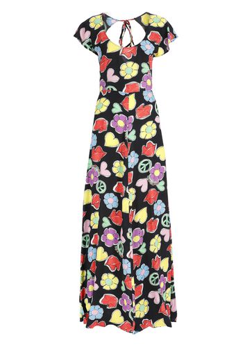 Symbol Print Long Dress - M05CH1N0 Jeans - Modalova