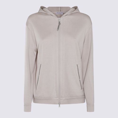 Beige Cotton Sweatshirt - Brunello Cucinelli - Modalova