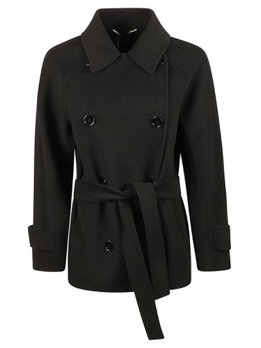 Double-breasted Tie-waist Pea Coat - Max Mara The Cube - Modalova