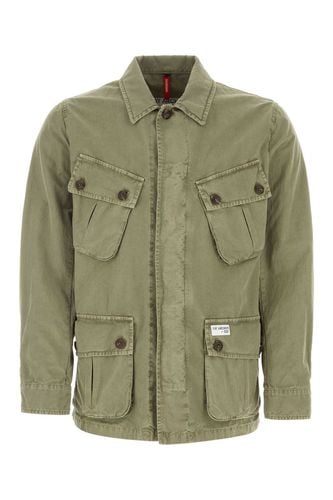 Fay Sage Green Cotton Jungle Jacket - Fay - Modalova