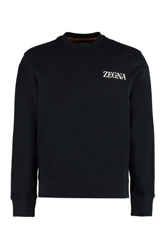 Zegna Cotton Crew-neck Sweatshirt - Zegna - Modalova