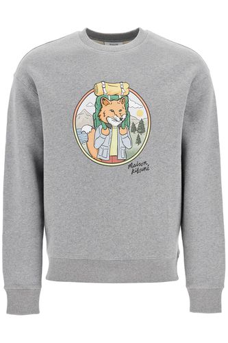 Rambling Fox Print Sweat - Maison Kitsuné - Modalova