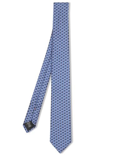 Zegna Blue Silk Tie Oasis - Zegna - Modalova