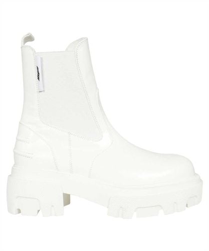 MSGM Leather Ankle Boots - MSGM - Modalova