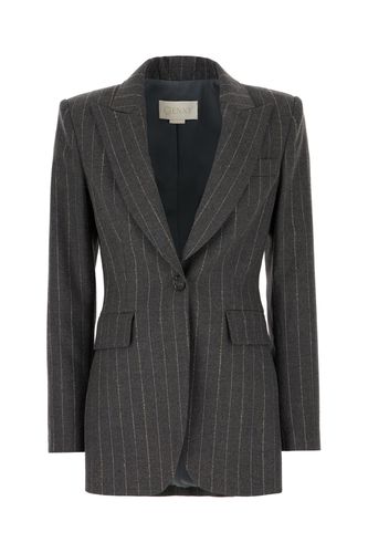 Genny Dark Grey Stretch Wool Blazer - Genny - Modalova