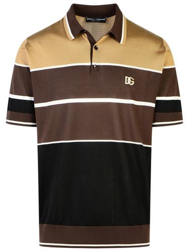 Silk Polo Shirt - Dolce & Gabbana - Modalova