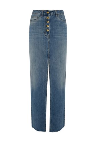 Elisabetta Franchi Long Denim Skirt - Elisabetta Franchi - Modalova