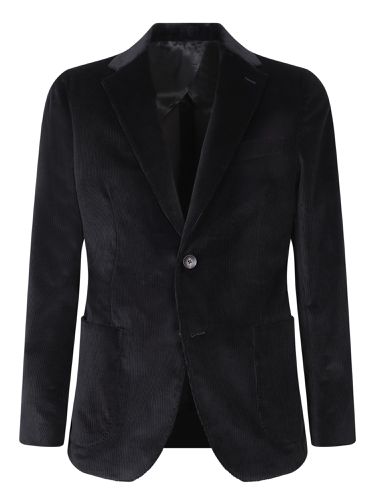 Lardini Black Velvet Jacket - Lardini - Modalova