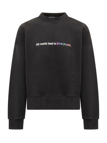 Palm Angels All Roads Sweatshirt - Palm Angels - Modalova