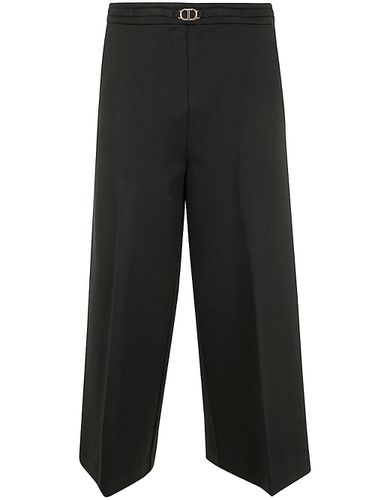 Oval T Waist Strap Cropped Trousers - TwinSet - Modalova