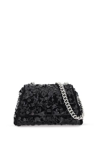 Sequined Bow Mini Shoulder Bag - self-portrait - Modalova