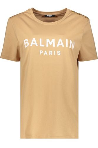 Balmain Logo Print T-shirt - Balmain - Modalova