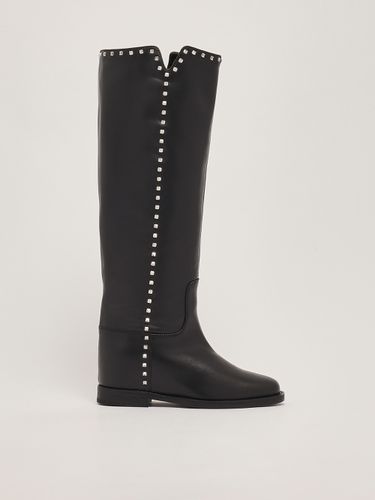 Via Roma 15 Leather Boots - Via Roma 15 - Modalova