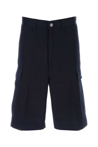 Midnight Blue Cotton Bermuda Shorts - Ami Alexandre Mattiussi - Modalova