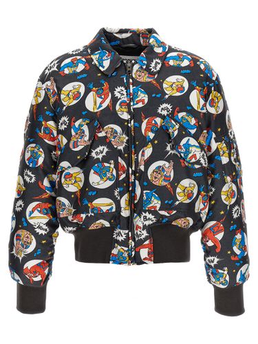 Fantasy Cartoon Bomber Jacket - Moschino - Modalova