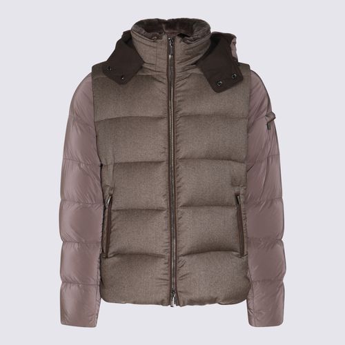 Moorer Dark Grey Wool Down Jacket - Moorer - Modalova