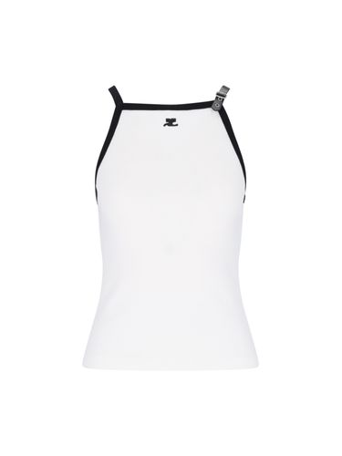 Courrèges Logo Tank Top - Courrèges - Modalova