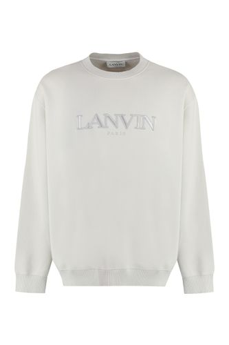 Cotton Crew-neck Sweatshirt With Logo - Lanvin - Modalova