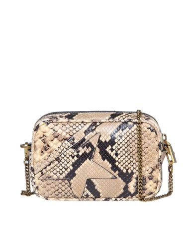 Mini Star Bag Shoulder Bag In Python Print Leather - Golden Goose - Modalova