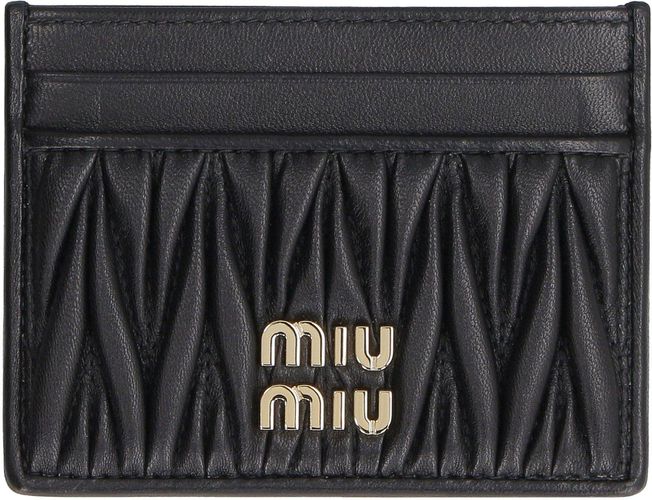 Miu Miu Logo Lettering Card Holder - Miu Miu - Modalova