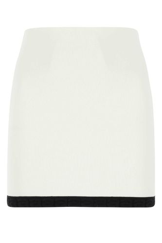 White Stretch Viscose Blend Mini Skirt - T by Alexander Wang - Modalova