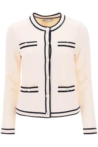 Kendra Merino Wool Cardigan - Tory Burch - Modalova