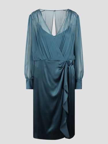 Alberta Ferretti Silk Wrap Dress - Alberta Ferretti - Modalova