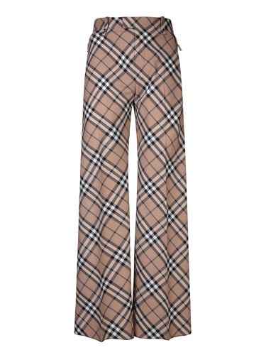 Regular Check Trousers - Burberry - Modalova