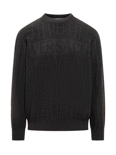 Versace Crew-neck Wool Sweater - Versace - Modalova